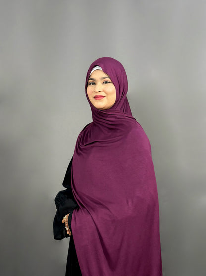 BAMBOO JERSEY HIJAB- JAMUN
